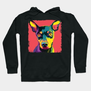 Miniature Pinscher Pop Art - Dog Lover Gifts Hoodie